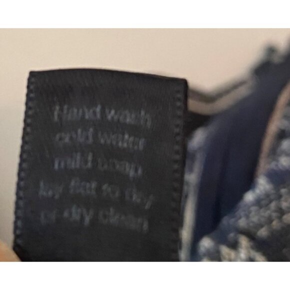 Peruvian Connection Zip-Up Cardigan Jacket Black & Beige Medium - Picture 5 of 9